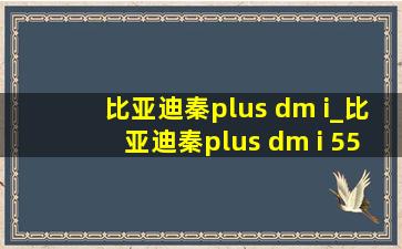 比亚迪秦plus dm i_比亚迪秦plus dm i 55km